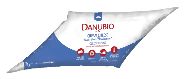 QUEIJO CREAM CHEESE DANUBIO TRAD 1KG