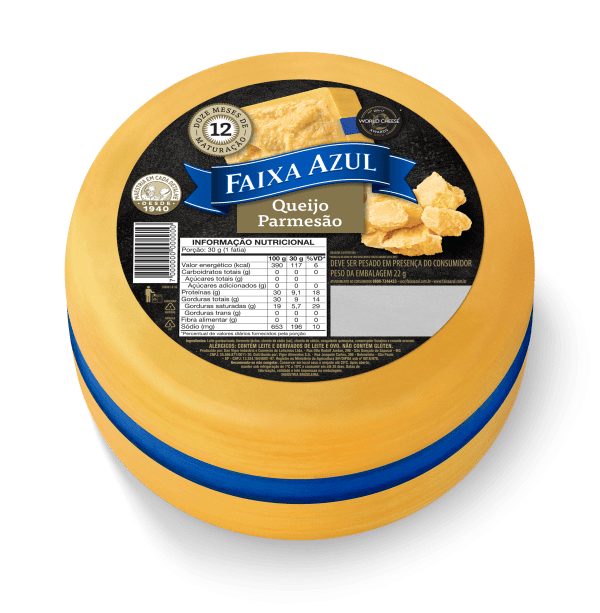 QUEIJO PARMESAO FORMA FAIXA AZUL KG