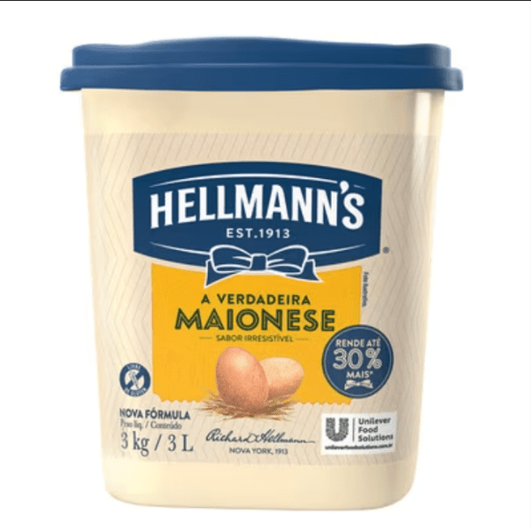 Maionese Hellmann’s Balde 3 kg