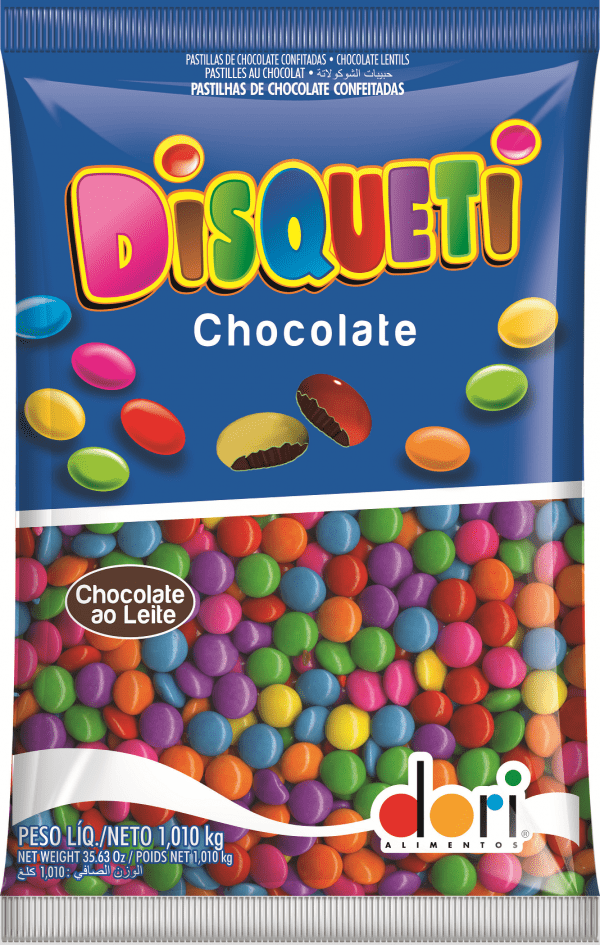 Disqueti chocolate confeitada tradicional