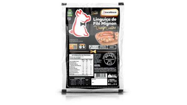 Linguiça File mignon com queijo coalho Excelência 650gr